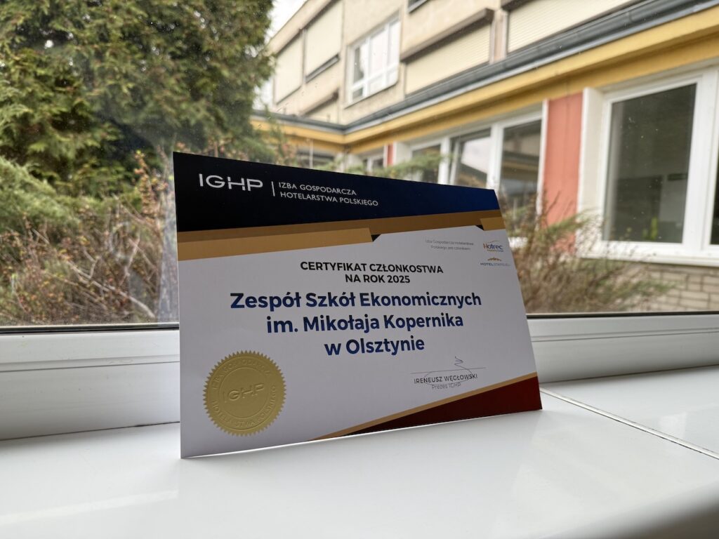 Certyfikat IGHP przyznany ZSE.