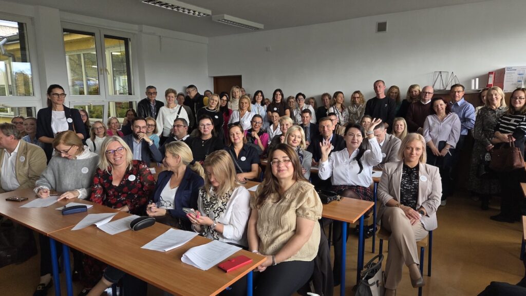 Absolwenci na lekcji matematyki 