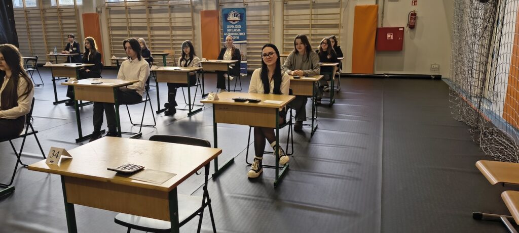 Uczennica podczas olimpiady