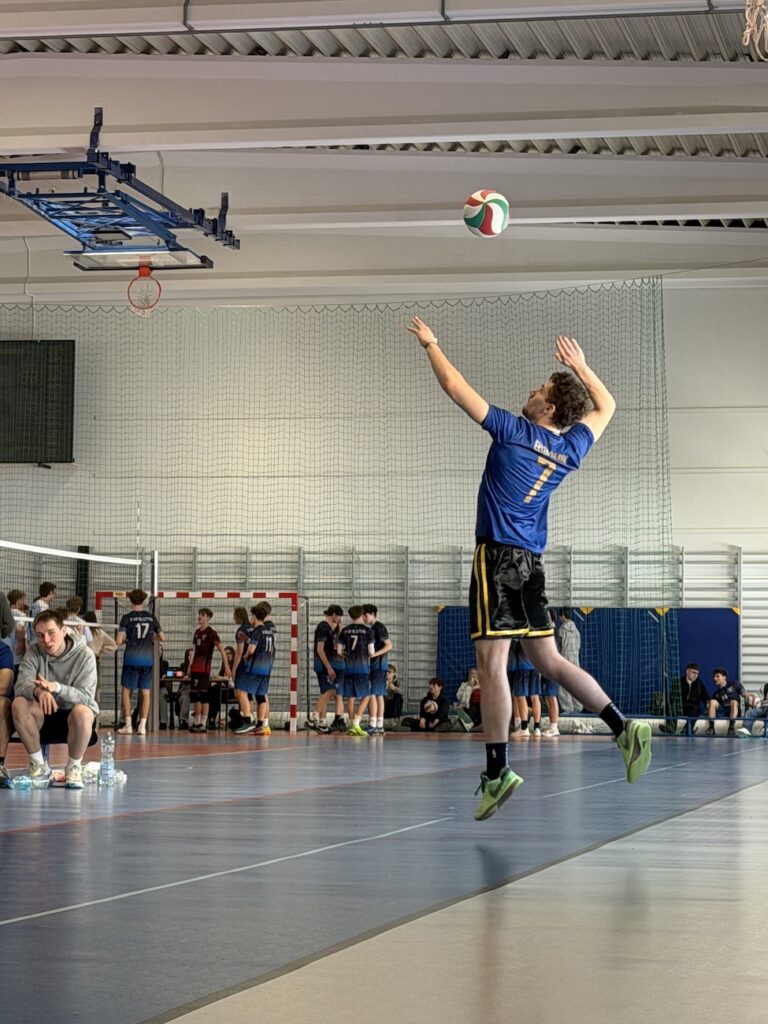 Uczeń podczas meczu.